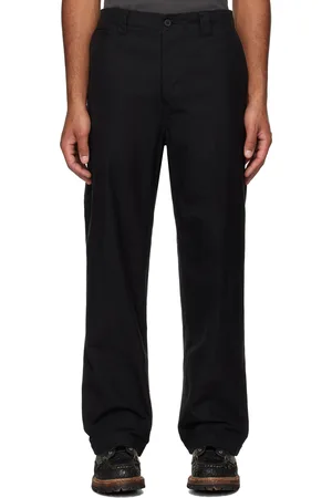 VISVIM Black Wide Chino Trousers