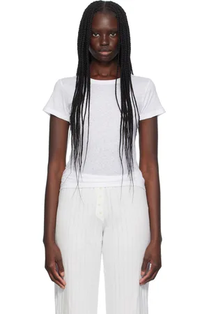 Leset White Laura Slim Fit T-Shirt