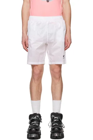 Vetements White Oval Logo Swim Shorts
