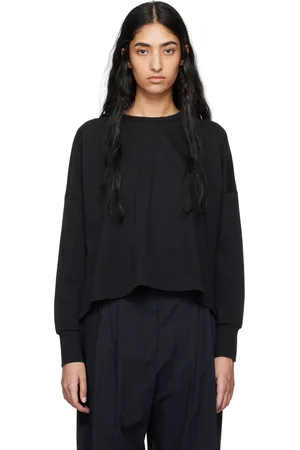 STUDIO NICHOLSON Black Loop Long Sleeve T-Shirt