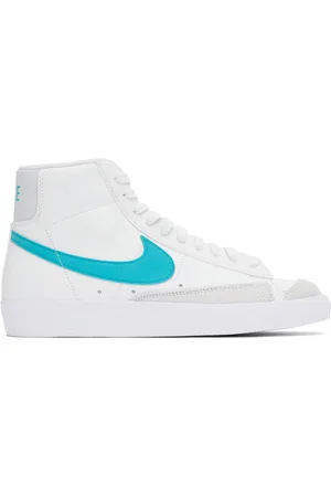 Nike White & Blue Blazer Mid 
