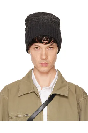 Maison Margiela Gray Acrylic & Virgin Wool Beanie