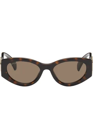Gucci Brown Cat-Eye Frame Sunglasses