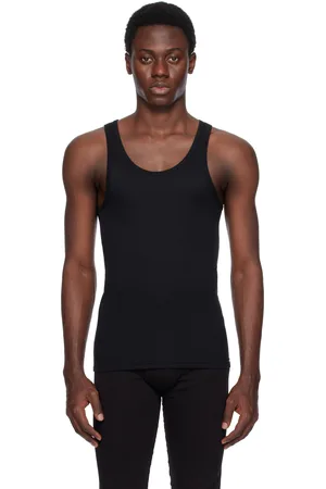 Tom Ford Black Cotton Modal Rib Tank Top