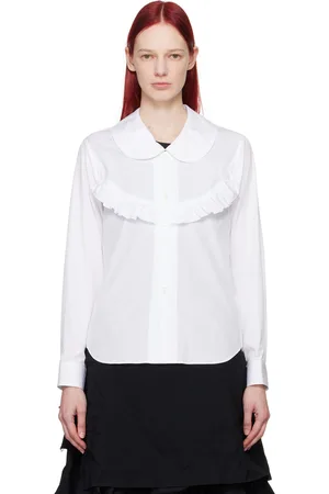Comme des Garçons White Ruffle Shirt