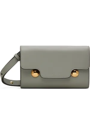 Marni Gray Leather Trunkaroo Bag