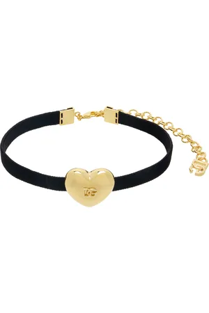 Dolce & Gabbana Black & Gold Velvet Ribbon 
