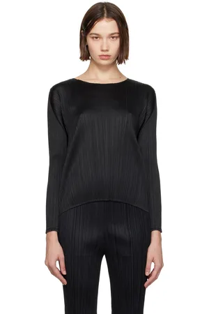 PLEATS PLEASE ISSEY MIYAKE Black Monthly Colors September Top