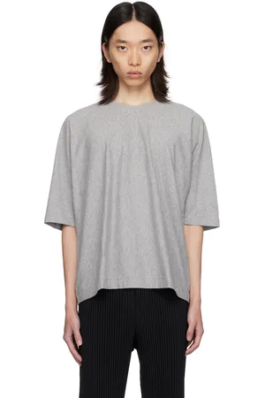Issey Miyake Gray Release-T Basic T-Shirt