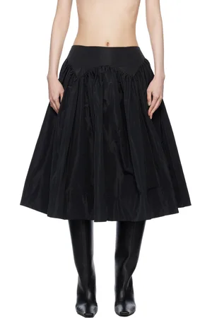 SANDY LIANG Black Murano Midi Skirt