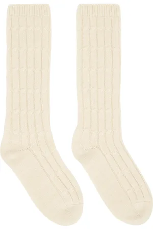VALENTINO GARAVANI Beige Cashmere Socks