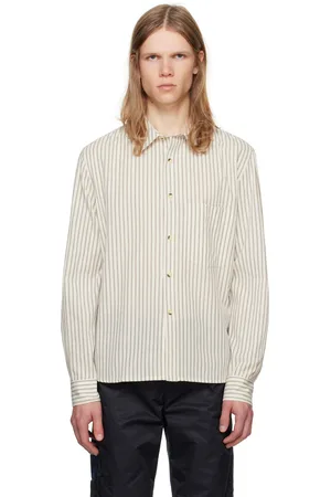 Gimaguas Black & White Striped Male Shirt
