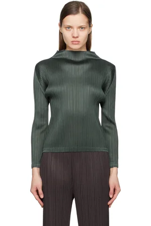 PLEATS PLEASE ISSEY MIYAKE Gray Monthly Colors December Top