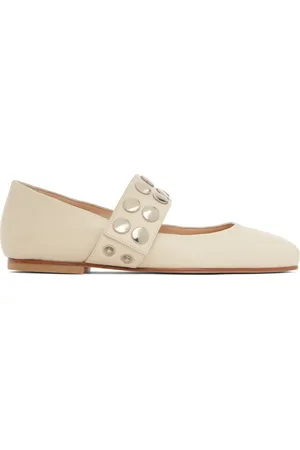Molly Goddard SSENSE Exclusive Off-White Carla Ballerina Flats