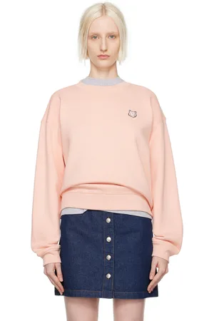 Maison Kitsuné Pink Bold Fox Head Patch Sweatshirt