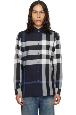 Burberry Blue Check Shirt