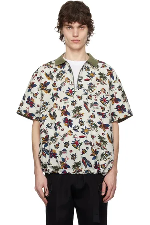 SACAI Multicolor Tropical Print Polo