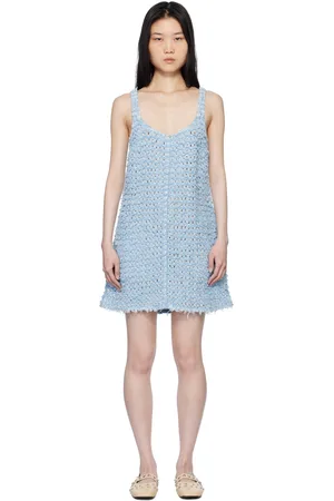 Stella McCartney Blue Bouclé Denim Minidress