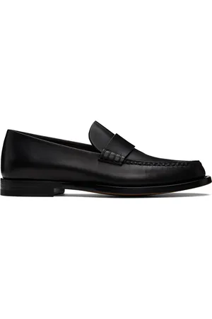 The Row Black Novus Loafers