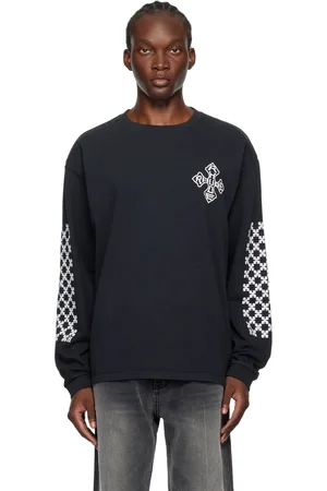 Rhude Black Cross Long Sleeve T-Shirt