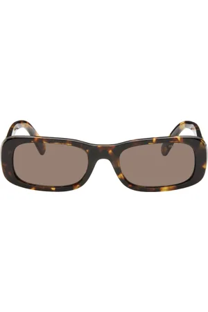Miu Miu Brown Miu Glimpse Sunglasses