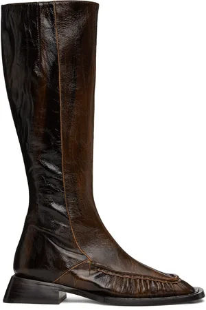 Miista Brown Pats Tall Boots