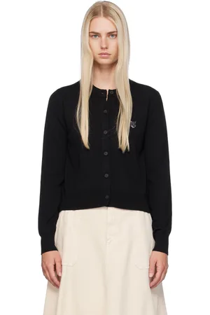 Maison Kitsuné Black Bold Fox Head Cardigan