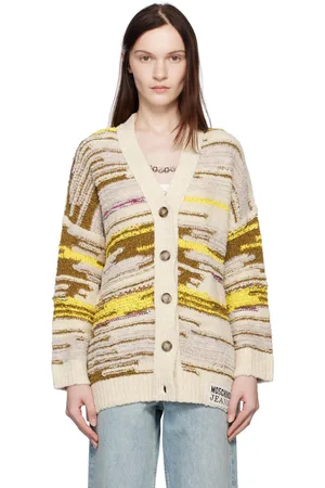 Moschino Multicolor Cotton & Nylon Cardigan