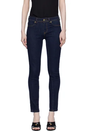 VERSACE Navy 5-Pocket Jeans