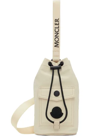 Moncler White Trick Drawstring Pouch