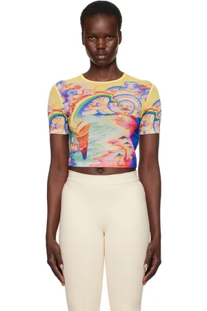Casablanca Multicolor Printed Mesh Baby T-shirt