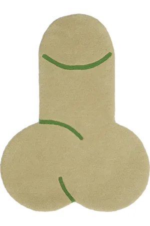 CARNE BOLLENTE Beige Floor Is Lava Rug