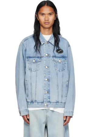 We11 Done Blue Oversized Denim Jacket