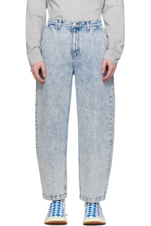 Ader Error Blue Significant Tag Jeans