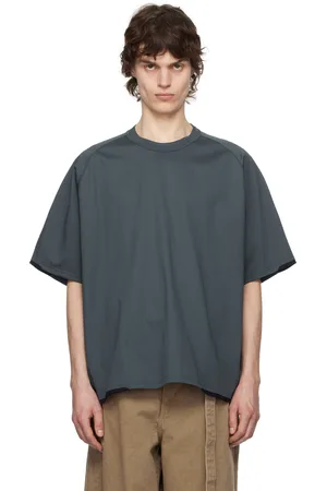 SACAI Blue Cotton Jersey T-shirt
