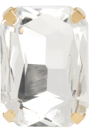 In Gold We Trust Gold King Size Crystal Pin Single Earring