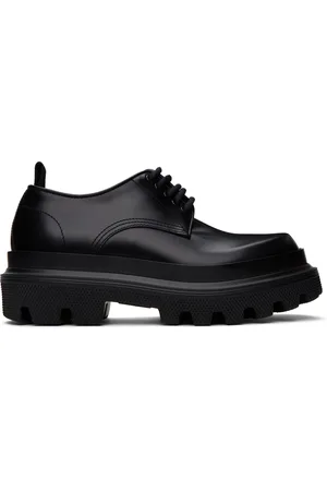 Dolce & Gabbana Black Lace-Up Derbys