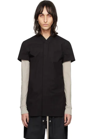 Rick Owens Black Golf Shirt