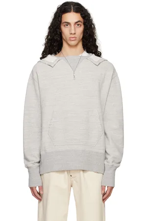 Maison Margiela Gray Stamp Logo Hoodie