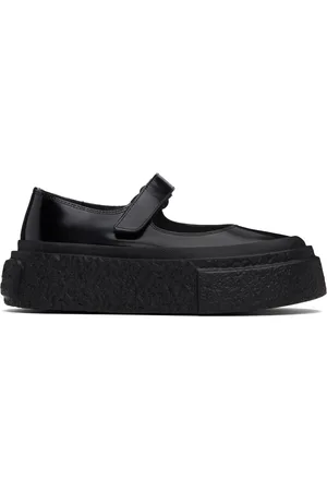 Maison Margiela Black Platform Court Ballerina Flats