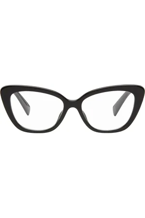 Miu Miu Black Cat Eye Acetate Glasses