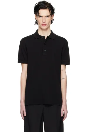 Tom Ford Black Three-Button Polo