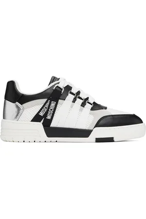 Moschino Black & White Streetball Sneakers