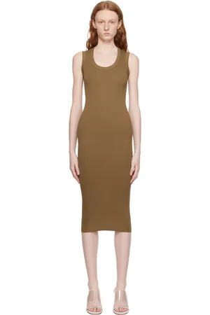 Flore Flore Tan Joline Midi Dress