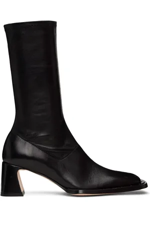 Miista Black Chastity Stretch Boots