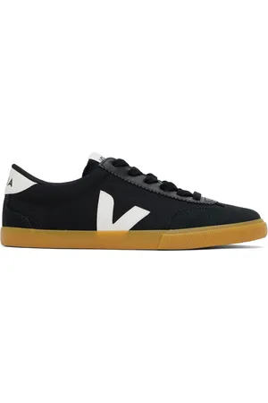 Veja Black & White Volley Canvas Sneakers