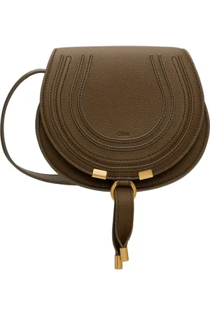 Chloé Khaki Small Marcie Saddle Bag