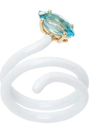 BEA BONGIASCA White Looped Vine Ring