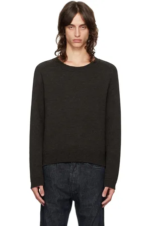 OUR LEGACY Brown True Round Neck Sweater
