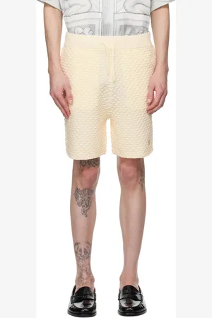 Casablanca Off-White Textured Knitted Shorts